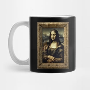 Impeccable Likeness AI Generated Mona Lisa Mug